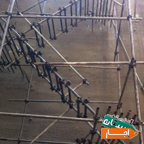 اجاره تخته بشکه و نصب داربست در محل