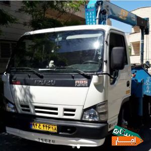 اجاره 24ساعته جرثقیل کفی دار و دکل بلند فقط برای کار
