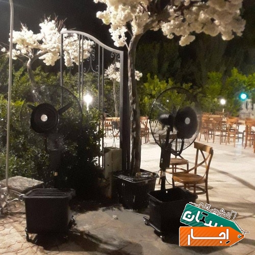 اجاره کولر. پنکه.چمن مصنوعی .اسپیس.چادر