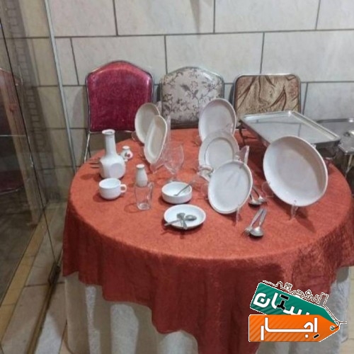 ظروف کرایه ظرف صندلی میز میزشام کولر بخاری فرش باغ