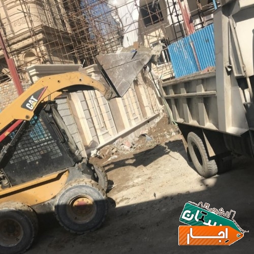 اجاره مینی بیل حمل نخاله نیسان خاور