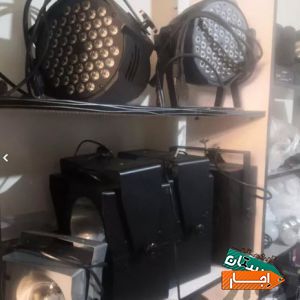 اجاره باند اسپیکر نورپردازی رقص نور بلک لایت فلاشر