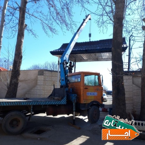 اجاره جرثقیل خاور کفی مدل 1382 با قیمت توافقی