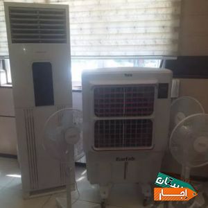 اجاره کولر گازی کولر آبی پرتابل پنکه ساده مهپاش شرایط عالی