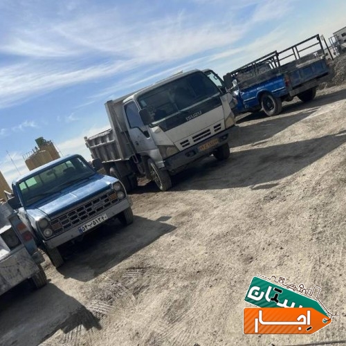 حمل خاک نخاله با نیسان خاور گارگر و بابکت مینی بیل