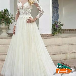 اجاره لباس عروس ژورنالی کد 9916 با بهترین قیمت