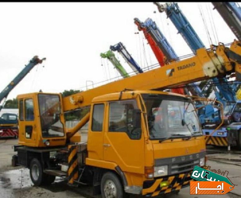 جرثقیل اجاره 7تن دکل بلند