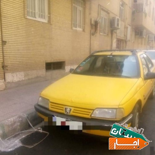 اجاره تاکسی پژو گردشی مدل 90 دوگانه شرکتی CNG