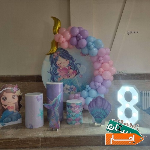 خدمات بادکنک ارایی و گل آرایی و اجاره وسایل تم تولد