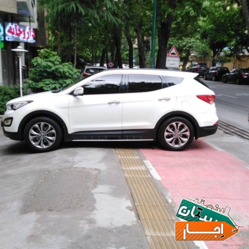 خدمات اجاره خودرو سانتافه ساعتی و روزانه ماشین باراننده
