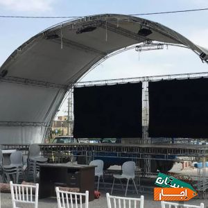 اجاره غرفه،قاب بنر،سالن،طاق نصرت،استیج با اسپیس