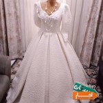 لباس-عروس-زاپدار-یقه-دلبری