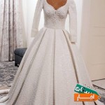 لباس-عروس-زاپدار-یقه-دلبری