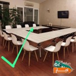 اجاره-میز-سفید-چوبی-صندلی-ایفلی-پایه