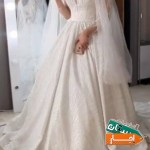 لباس-عروس-شیک-با-دانتل