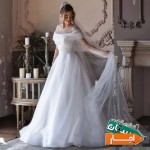 لباس-عروس-اروپایی-ژورنالی-کد-1211