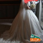 لباس-عروس-عربی-شاین-پرنسسی