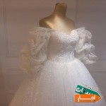 فروش-لباس-آستین-پفکی-بسیار-زیبا-قابلیت-تغییر-اندازه-تا-4-سایز-فقط-یکبار-پوشیده-شده-تمیز-و-سالم-کرایه-جهت-مراسم-عقد-عروسی